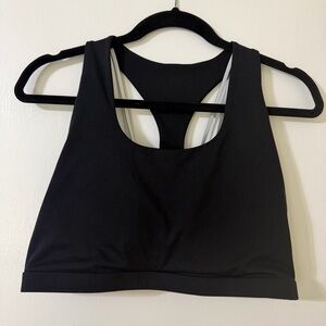 Fabletics The Boost Black Sports Bra Size XL